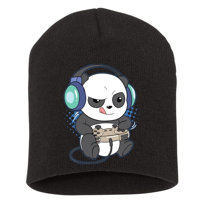 Cute Gaming Panda Video Game Computer Player Videogame PC Short Acrylic Beanie