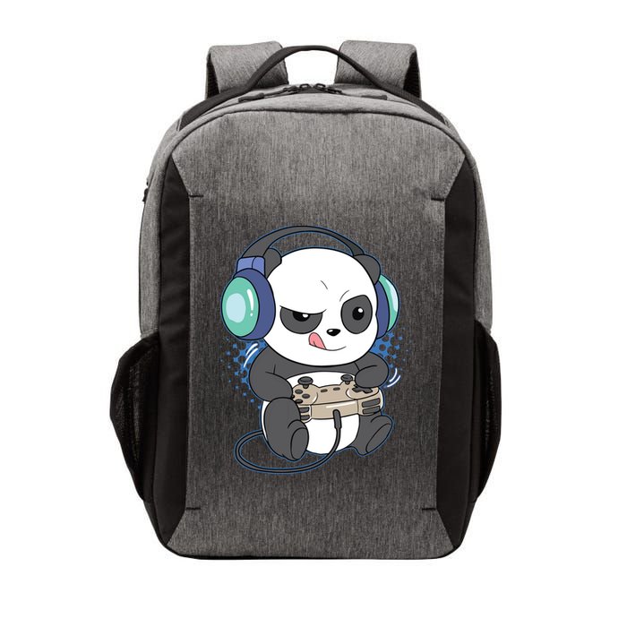 Cute Gaming Panda Video Game Computer Player Videogame PC Vector Backpack