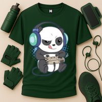 Cute Gaming Panda Video Game Computer Player Videogame PC Performance Shirt