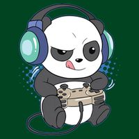 Cute Gaming Panda Video Game Computer Player Videogame PC Performance Shirt