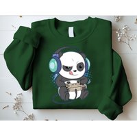 Cute Gaming Panda Video Game Computer Player Videogame PC Sweatshirt