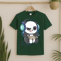 Cute Gaming Panda Video Game Computer Player Videogame PC T-Shirt