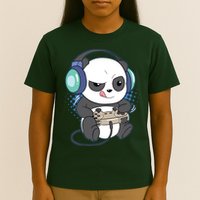 Cute Gaming Panda Video Game Computer Player Videogame PC T-Shirt