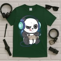 Cute Gaming Panda Video Game Computer Player Videogame PC T-Shirt