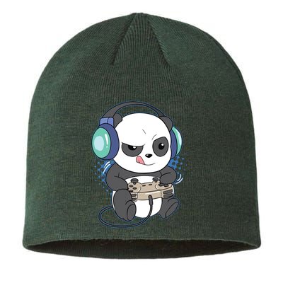 Cute Gaming Panda Video Game Computer Player Videogame PC Sustainable Beanie