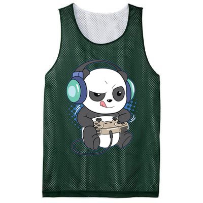 Cute Gaming Panda Video Game Computer Player Videogame PC Mesh Reversible Basketball Jersey Tank