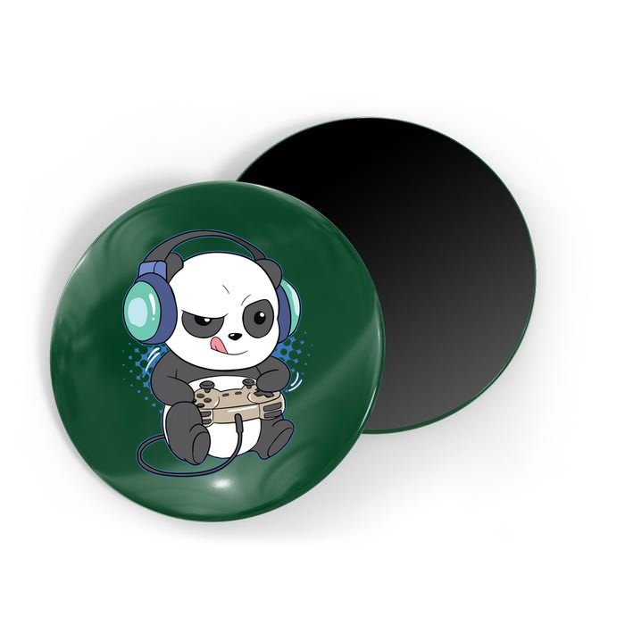 Cute Gaming Panda Video Game Computer Player Videogame PC Magnet