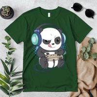 Cute Gaming Panda Video Game Computer Player Videogame PC Premium T-Shirt