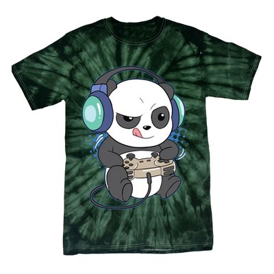 Cute Gaming Panda Video Game Computer Player Videogame PC Tie-Dye T-Shirt