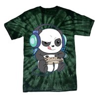 Cute Gaming Panda Video Game Computer Player Videogame PC Tie-Dye T-Shirt