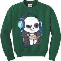 Cute Gaming Panda Video Game Computer Player Videogame PC Kids Sweatshirt