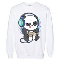 Cute Gaming Panda Video Game Computer Player Videogame PC Garment-Dyed Sweatshirt