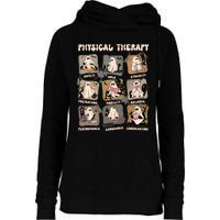 Cute Ghost Physical Therapy PT Physical Therapist Halloween Womens Funnel Neck Pullover Hood