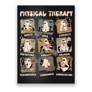 Cute Ghost Physical Therapy PT Physical Therapist Halloween Poster