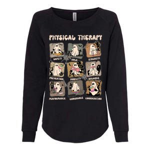 Cute Ghost Physical Therapy PT Physical Therapist Halloween Womens California Wash Sweatshirt