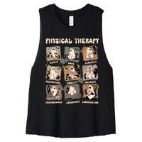 Cute Ghost Physical Therapy PT Physical Therapist Halloween Women's Racerback Cropped Tank