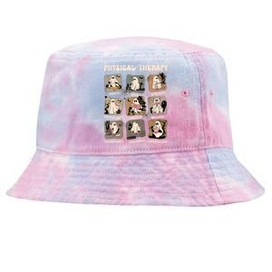 Cute Ghost Physical Therapy PT Physical Therapist Halloween Tie-Dyed Bucket Hat