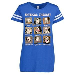 Cute Ghost Physical Therapy PT Physical Therapist Halloween Enza Ladies Jersey Football T-Shirt