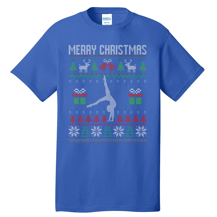 Christmas Gymnastics Player Gymnast Sport Lover Ugly Funny Tall T-Shirt