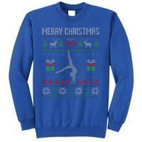 Christmas Gymnastics Player Gymnast Sport Lover Ugly Funny Tall Sweatshirt