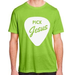 ChristianiTees Guitar Pick Jesus Adult ChromaSoft Performance T-Shirt