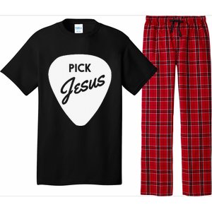 ChristianiTees Guitar Pick Jesus Pajama Set