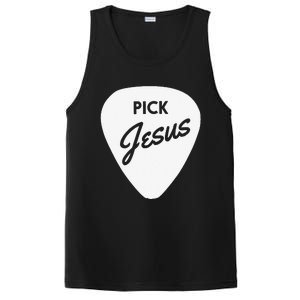 ChristianiTees Guitar Pick Jesus PosiCharge Competitor Tank