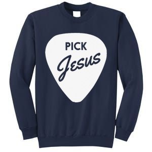 ChristianiTees Guitar Pick Jesus Sweatshirt