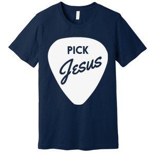 ChristianiTees Guitar Pick Jesus Premium T-Shirt