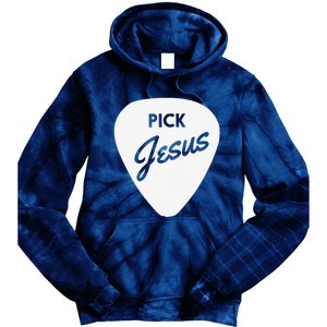 ChristianiTees Guitar Pick Jesus Tie Dye Hoodie