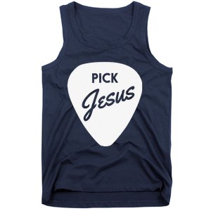 ChristianiTees Guitar Pick Jesus Tank Top