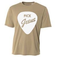 ChristianiTees Guitar Pick Jesus Cooling Performance Crew T-Shirt