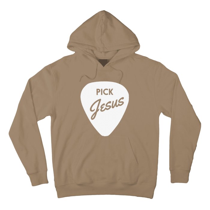 ChristianiTees Guitar Pick Jesus Hoodie