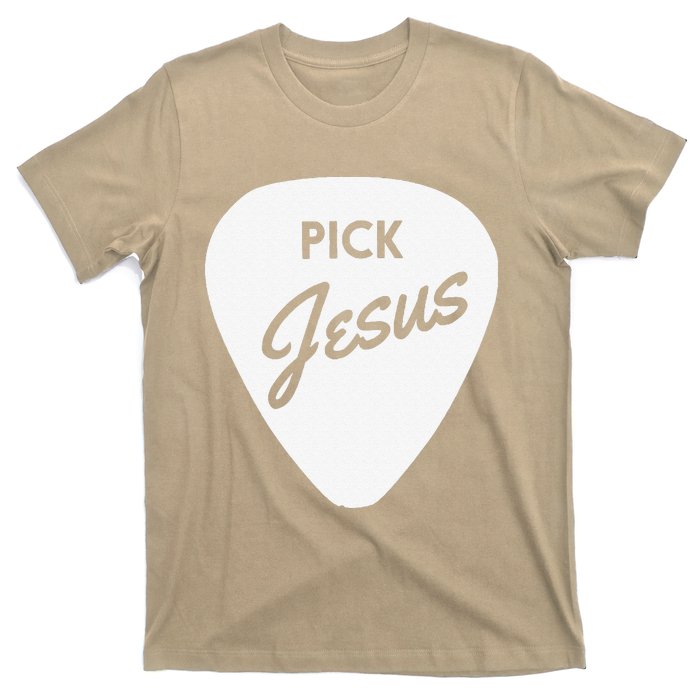 ChristianiTees Guitar Pick Jesus T-Shirt