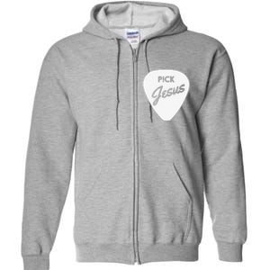 ChristianiTees Guitar Pick Jesus Full Zip Hoodie