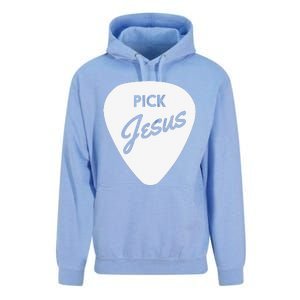 ChristianiTees Guitar Pick Jesus Unisex Surf Hoodie