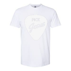 ChristianiTees Guitar Pick Jesus Softstyle CVC T-Shirt