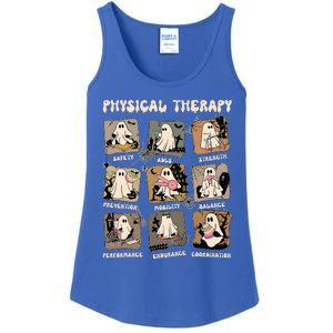 Cute Ghost Physical Therapy Pt Physical Therapist Halloween Ladies Essential Tank