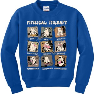 Cute Ghost Physical Therapy Pt Physical Therapist Halloween Kids Sweatshirt