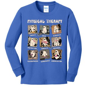 Cute Ghost Physical Therapy Pt Physical Therapist Halloween Kids Long Sleeve Shirt