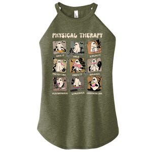 Cute Ghost Physical Therapy Pt Physical Therapist Halloween Women's Perfect Tri Rocker Tank