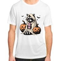 Cute Ghost Pumpkin Halloween Raccoon Costume Raccoon Lovers Adult ChromaSoft Performance T-Shirt