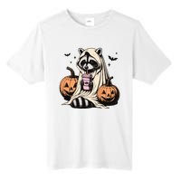 Cute Ghost Pumpkin Halloween Raccoon Costume Raccoon Lovers Tall Fusion ChromaSoft Performance T-Shirt