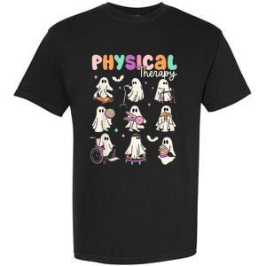 Cute Ghost Physical Therapy Pt Physical Therapist Halloween Garment-Dyed Heavyweight T-Shirt