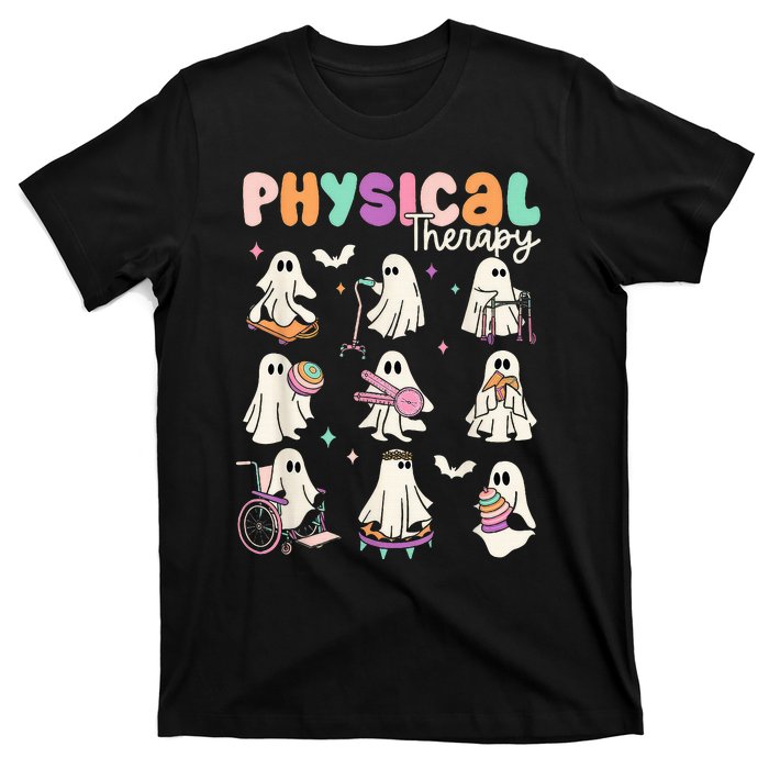 Cute Ghost Physical Therapy Pt Physical Therapist Halloween T-Shirt