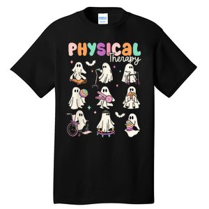 Cute Ghost Physical Therapy Pt Physical Therapist Halloween Tall T-Shirt