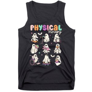 Cute Ghost Physical Therapy Pt Physical Therapist Halloween Tank Top