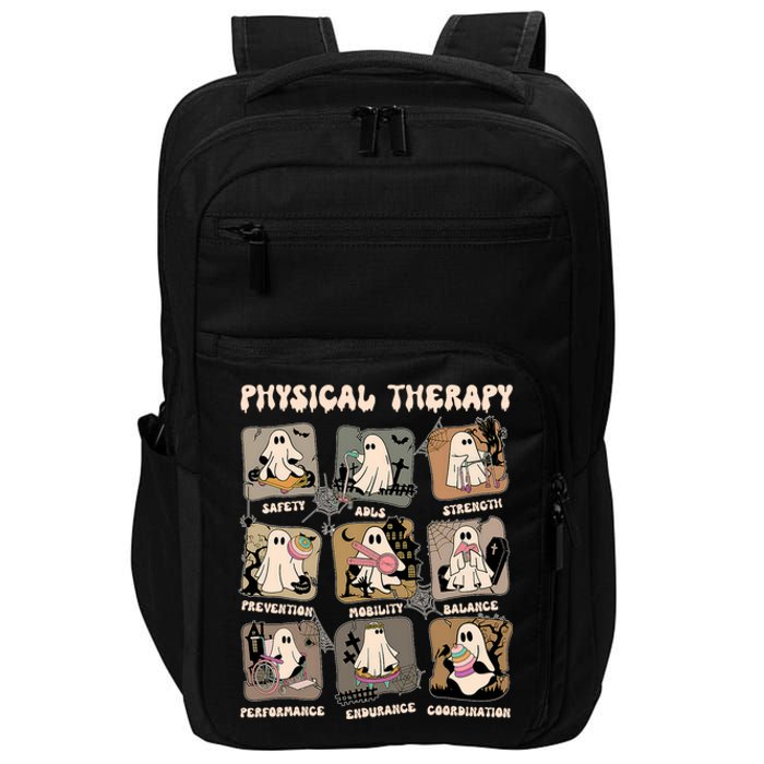 Cute Ghost Physical Therapy PT Physical Therapist Halloween Impact Tech Backpack