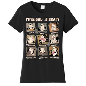 Cute Ghost Physical Therapy PT Physical Therapist Halloween Women's T-Shirt