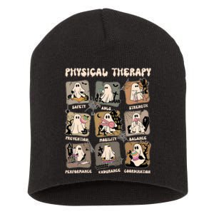 Cute Ghost Physical Therapy PT Physical Therapist Halloween Short Acrylic Beanie